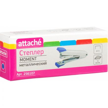 Степлер Attache Moment до 10 листов синий Степлер Attache Moment до 10 листов синий