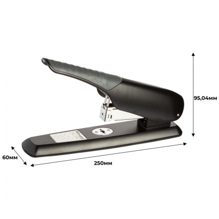 Степлер КОМУС 1159 (N23) до 100 лист. закрытое плоское сшивание черный Степлер КОМУС 1159 (N23) до 100 лист. закрытое плоское сшивание черный