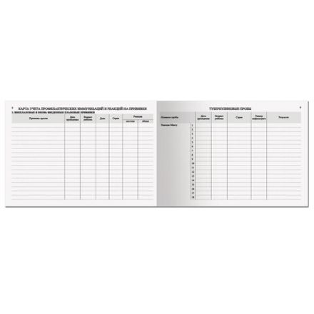 Медицинская карта "История развития ребенка", форма №112, 96 л., бумвинил, А5 (205х150 мм), синий, STAFF, 130175