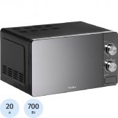 Микроволновая печь TESLER MM-2002, 20л,700Вт,тип упр-мех,зеркал,корпус:чёрн Микроволновая печь TESLER MM-2002, 20л,700Вт,тип упр-мех,зеркал,корпус:чёрн