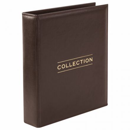 Альбом нумизмата из экокожи для монет и купюр OPTIMA, 245х270 мм, со стартовым комплектом, STAFF, 238075 Альбом нумизмата из экокожи для монет и купюр OPTIMA, 245х270 мм, со стартовым комплектом, STAFF, 238075