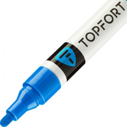 Маркер лаковый TOPFORT Industrial 4 мм синий Маркер лаковый TOPFORT Industrial 4 мм синий