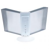 Демосистема настольная OfficeSpace с 10 панелями А4, серая Демосистема настольная OfficeSpace с 10 панелями А4, серая