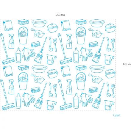 Салфетки хозяйственные Luscan нетк.пол с рисунком 25х30см 45г/м2100л/рул Салфетки хозяйственные Luscan нетк.пол с рисунком 25х30см 45г/м2100л/рул