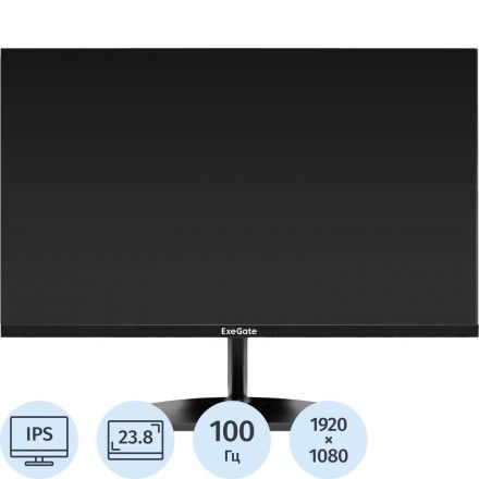 Монитор ExeGate 23.8 EH2400 IPS 1920×1080 100Hz D-Sub HDMI [EX300419RUS Монитор ExeGate 23.8 EH2400 IPS 1920×1080 100Hz D-Sub HDMI [EX300419RUS