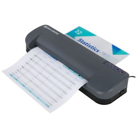 Ламинатор BRAUBERG SUPERJET A3, высокая скорость 100 см/мин., толщина пленки 75-250 мкм, 532270 Ламинатор BRAUBERG SUPERJET A3, высокая скорость 100 см/мин., толщина пленки 75-250 мкм, 532270