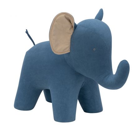 Пуф Leset Elephant Omega 45, компаньон Omega 02, Ткань Велюр
