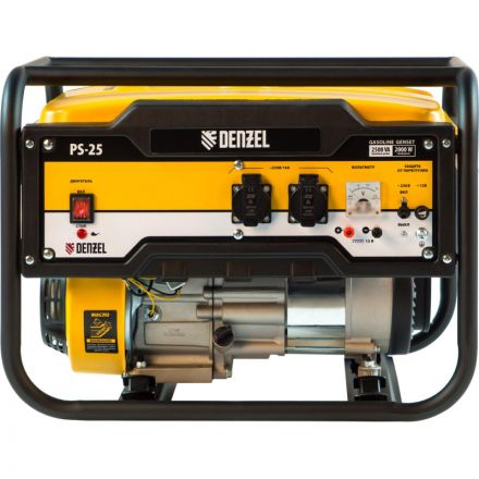 Генератор бензиновый Denzel PS-25, 2,5 кВт, 230В Генератор бензиновый Denzel PS-25, 2,5 кВт, 230В