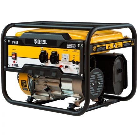 Генератор бензиновый Denzel PS-25, 2,5 кВт, 230В Генератор бензиновый Denzel PS-25, 2,5 кВт, 230В