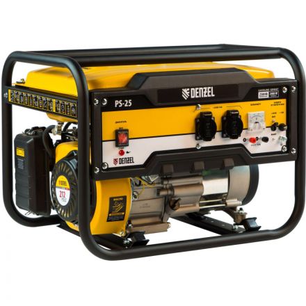 Генератор бензиновый Denzel PS-25, 2,5 кВт, 230В Генератор бензиновый Denzel PS-25, 2,5 кВт, 230В