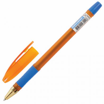 Ручка шариковая масляная с грипом BRAUBERG Model-XL ORANGE, СИНЯЯ, узел 0,7 мм, линия 0,35 мм, 143246 Ручка шариковая масляная с грипом BRAUBERG Model-XL ORANGE, СИНЯЯ, узел 0,7 мм, линия 0,35 мм, 143246