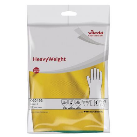 Перчатки МНОГОРАЗОВЫЕ латексные VILEDA, х/б напыление, СВЕРХПРОЧНЫЕ (неопрен), размер 7,5-8, M (средний), зелено-желтые, вес 120 г, 174305 Перчатки МНОГОРАЗОВЫЕ латексные VILEDA, х/б напыление, СВЕРХПРОЧНЫЕ (неопрен), размер 7,5-8, M (средний), зелено-желтые, вес 120 г, 174305