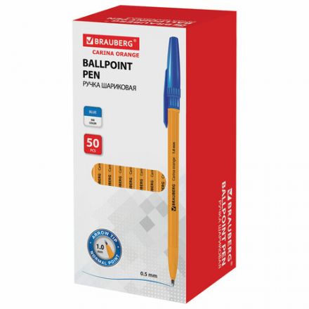 Ручка шариковая BRAUBERG "Carina Orange", СИНЯЯ, корпус оранжевый, узел 1 мм, линия письма 0,5 мм, 141668 Ручка шариковая BRAUBERG "Carina Orange", СИНЯЯ, корпус оранжевый, узел 1 мм, линия письма 0,5 мм, 141668