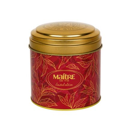 Чай листовой MAITRE "Flower Fantasy" черный, с земляникой и лепестками розы, 100 г, бар018