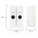 Дозатор двойной 2 х 0,3 л для жидкого мыла/шампуня/геля LAIMA PREMIUM, НАЛИВНОЙ, белый, ABS-пластик, 609499