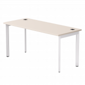 Стол прямой Everprof EVO на металлокаркасе 1580х670х755 мм опоры 45гр Кашемир/Белый