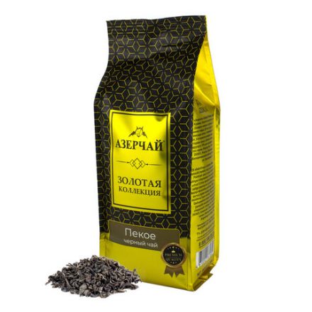 Чай листовой АЗЕРЧАЙ "Gold collection GOLDEN PEKOE" черный, 250 г, 421666 Чай листовой АЗЕРЧАЙ "Gold collection GOLDEN PEKOE" черный, 250 г, 421666