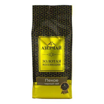 Чай листовой АЗЕРЧАЙ "Gold collection GOLDEN PEKOE" черный, 250 г, 421666 Чай листовой АЗЕРЧАЙ "Gold collection GOLDEN PEKOE" черный, 250 г, 421666