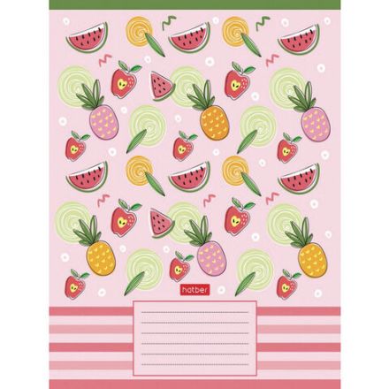 Тетрадь 18 л., HATBER, клетка, обложка картон, "Фруктис" (микс в спайке), 068439, 18Т5В1 Тетрадь 18 л., HATBER, клетка, обложка картон, "Фруктис" (микс в спайке), 068439, 18Т5В1