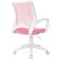 Кресло BRABIX "Fly MG-396W", с подлокотниками, пластик белый, сетка, розовое, 533008 Кресло BRABIX "Fly MG-396W", с подлокотниками, пластик белый, сетка, розовое, 533008