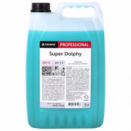 Средство для уборки санитарных помещений, 5 л, PRO-BRITE SUPER DOLPHY, кислотное, концентрат, 017-5 Средство для уборки санитарных помещений, 5 л, PRO-BRITE SUPER DOLPHY, кислотное, концентрат, 017-5