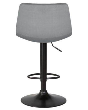 Стул барный DOBRIN TAILOR BLACK, серый велюр (MJ9-75) Стул барный DOBRIN TAILOR BLACK, серый велюр (MJ9-75)