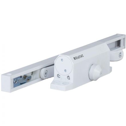 Доводчик БУЛАТ ARCTIC ДД 502/4 AH-W, (40-90 кг) белый со скольз. тягой Доводчик БУЛАТ ARCTIC ДД 502/4 AH-W, (40-90 кг) белый со скольз. тягой