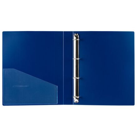 Папка на 4 кольцах, ширина 40 мм, BRAUBERG EXTRA, до 300 листов, СИНЯЯ, 0,8 мм, 270548 Папка на 4 кольцах, ширина 40 мм, BRAUBERG EXTRA, до 300 листов, СИНЯЯ, 0,8 мм, 270548