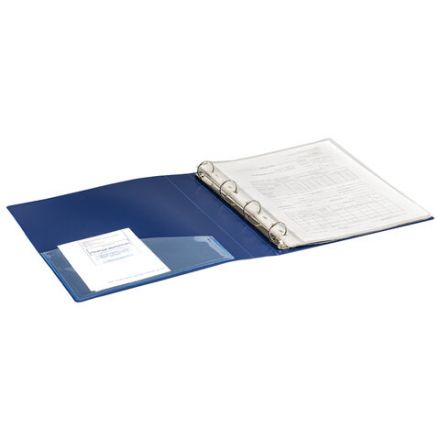 Папка на 4 кольцах, ширина 40 мм, BRAUBERG EXTRA, до 300 листов, СИНЯЯ, 0,8 мм, 270548 Папка на 4 кольцах, ширина 40 мм, BRAUBERG EXTRA, до 300 листов, СИНЯЯ, 0,8 мм, 270548