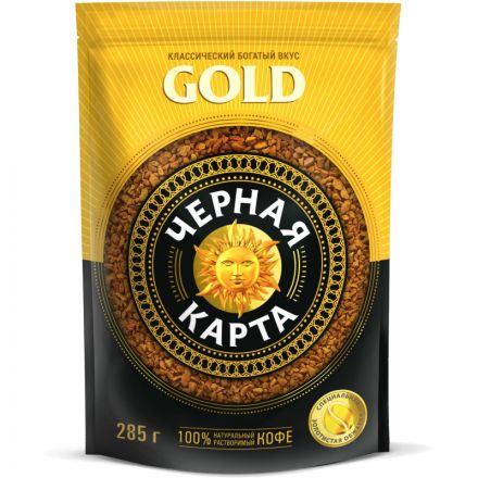 Кофе Черная Карта Gold раств., 285г