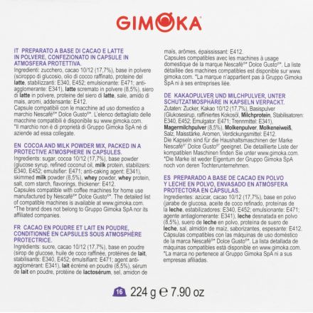 Кофе в капсулах Gimoka Dolce Gusto Cioccokata (DG), 16кап/уп