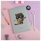 Ежедневник недатированный, А5, 136л., кожзам, MESHU "Сat melody", тон. блок, карман на молнии с брелком, закладка-ляссе Ежедневник недатированный, А5, 136л., кожзам, MESHU "Сat melody", тон. блок, карман на молнии с брелком, закладка-ляссе