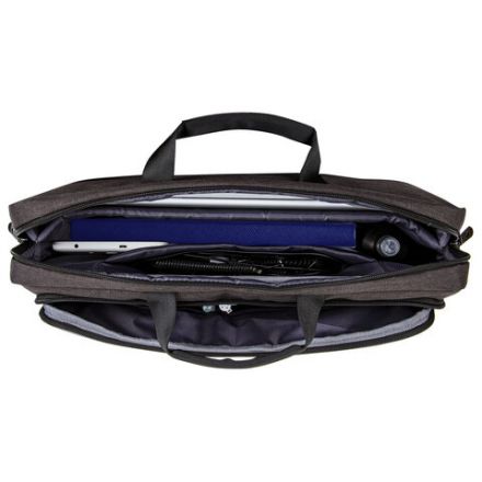 Сумка портфель BRAUBERG PRAGMATIC с отделением для ноутбука 15-16", "Vector", серо-черная, 30х42х8 см, 270827 Сумка портфель BRAUBERG PRAGMATIC с отделением для ноутбука 15-16", "Vector", серо-черная, 30х42х8 см, 270827