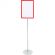 Стойка напольная раздвижная 350-550мм, формат А4, цв.красный Стойка напольная раздвижная 350-550мм, формат А4, цв.красный