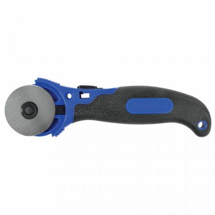 Нож раскройный роликовый 45 мм BRAUBERG, круглое лезвие, резиновые вставки, 237162 Нож раскройный роликовый 45 мм BRAUBERG, круглое лезвие, резиновые вставки, 237162