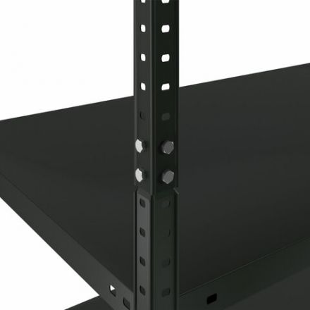 Стеллаж металлический BRABIX "ГРАФИТ MS KD-195/60-6", лофт, 1950х1000х600 мм, 6 полок, 291274, S240BR246693