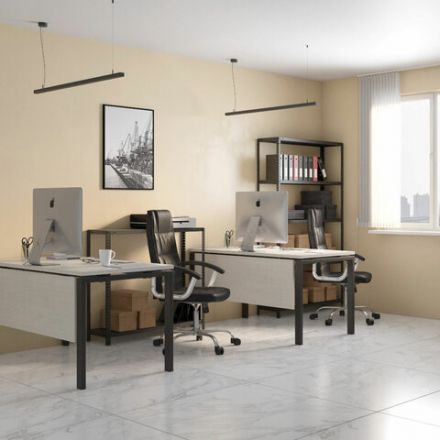 Стеллаж металлический BRABIX "ГРАФИТ MS KD-195/60-6", лофт, 1950х1000х600 мм, 6 полок, 291274, S240BR246693