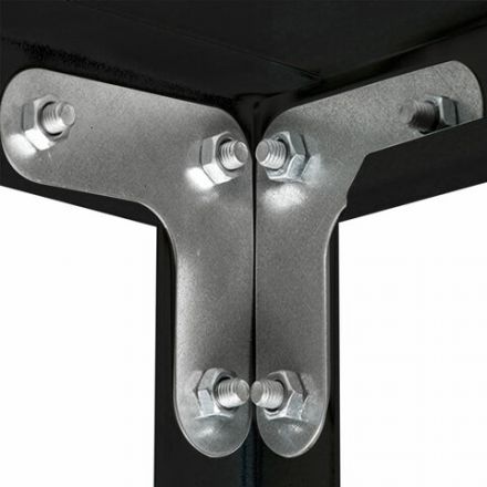 Стеллаж металлический BRABIX "ГРАФИТ MS KD-195/60-6", лофт, 1950х1000х600 мм, 6 полок, 291274, S240BR246693