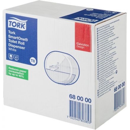 Диспенсер для туалетной бумаги Tork SmartOne Т8 в рул 680000 белый Диспенсер для туалетной бумаги Tork SmartOne Т8 в рул 680000 белый