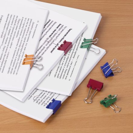 Зажимы для бумаг ОФИСМАГ, КОМПЛЕКТ 12 шт., 25 мм, на 100 листов, цветные, картонная коробка, 226764 Зажимы для бумаг ОФИСМАГ, КОМПЛЕКТ 12 шт., 25 мм, на 100 листов, цветные, картонная коробка, 226764