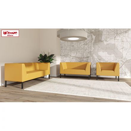 Диван MV_ERest_Bonus 3-х местный к/з черный Oregon 16