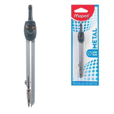 Циркуль MAPED (Франция) "Start", 130 мм, металлический, грифель 2 мм, блистер, 197510 Циркуль MAPED (Франция) "Start", 130 мм, металлический, грифель 2 мм, блистер, 197510