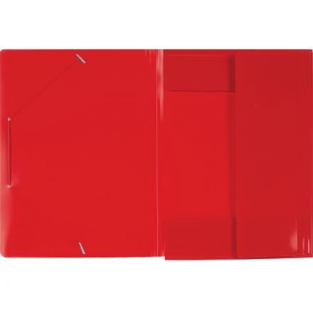 Папка на резинках Attache А4 пластиковая красная (0.6 мм, до 200 листов)