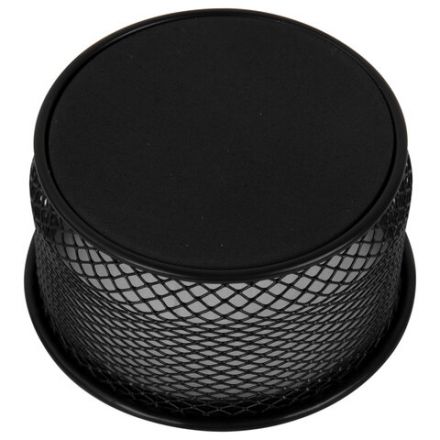 Подставка-органайзер BRAUBERG "Germanium", металлическая, круглое основание, 50х95 мм, черная, 223120 Подставка-органайзер BRAUBERG "Germanium", металлическая, круглое основание, 50х95 мм, черная, 223120