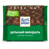 Шоколад Ritter Sport молочный с цельным миндалем 100 г