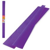 Бумага гофрированная/креповая, 32 г/м2, 50х250 см, фиолетовая, в рулоне, BRAUBERG, 126533