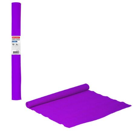 Бумага гофрированная/креповая, 32 г/м2, 50х250 см, фиолетовая, в рулоне, BRAUBERG, 126533 Бумага гофрированная/креповая, 32 г/м2, 50х250 см, фиолетовая, в рулоне, BRAUBERG, 126533