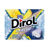 Жевательная резинка DIROL X-Fresh черника и цитрус, 12штх16г