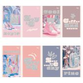 Блокнот А6 32л., на скрепке BG "Блестящий стиль", блестки