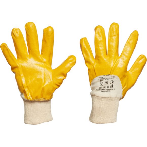 Перчатки рабочие Лайт из трикотажного полотна с нитриловым покрытием (манжета резинка)
